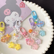 GANTUNGAN Cute Cloud Keychain Aesthetic Cloud Character Keychain Bag Keychain/ Keychain/ hp