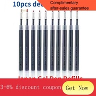 muji pen 10Pcs 0.5mm Original MUJIs Press Gel Pen Refill  Black/Blue/Red Refills Japan Writing MUJIs Pens Refills Заполн