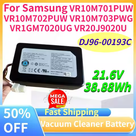 DJ96-00193C 21.6V 38.88Wh Robot Vacuum Cleaner Battery for Samsung VR10M701PUW VR10M702PUW VR10M703P