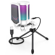 FIFINE Ampligame A6v USB Condenser Gaming Microphone, Mic For PC Ps4 Ps5 · Mic With Pop Filter Shoc