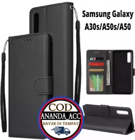 CASE COCOK UNTUK FLIP CASE KULIT FOR SAMSUNG A50S  CASE DOMPET FLIP COVER LEATHER SARUNG HP