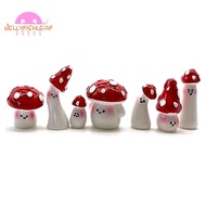 7Pcs Mini Mushrooms for Crafts Little Fairy Garden Mushrooms Tiny Resin Mushroom Decor Mushroom Miniatures Statue Kit
