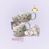 Cathy Mug | Cat Glass | Unique Cat Mug | Cat Mug Glass | Cute Mug