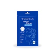 MEDICOS 4ply HydroCharge Regular Fit Surgical Face Mask Swiss White 7S