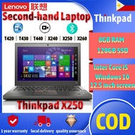 Local Stock、Spot goods◑﹍【Lenovo】Used Laptop Second-hand Laptop ThinkPad X250 Core i5 /i7｜8GB RAM｜128