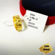 LAELA CINCIN BELAH ROTAN BINTANG DAUN PASIR EMAS TULEN 916 GOLD RING
