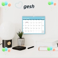 GESH1 2024 English Wall Calendar, Schedule Paper January 2024-June 2025 Wall Calendar, High Quality Desktop Year Planning Note Durable Hanging Calendar Daily Scheduler