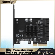 Nannigr Tbest Pcie Sata Asm1166 4 พอร์ต N100 เมนบอร์ด Asm1166 Pcie Pcie Sata การ์ดขยายส่วนประกอบภายใ