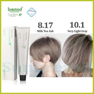 ✒ ◝ ♥ Bremod Premium 100ml Hair Color Cocoa Butter Dyed Cream Ash Gray Dust 0.00 Brown Pink Blond