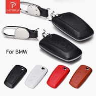 OATSBASF Genuine Leather Car Key Cover Case For BMW 1 3 4 5 6 7 X3 X4 M5 M4