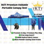 TKTT 6Ft x 6Ft (2m x 2m) PREMIUM Foldable Canopy/ Night Bazaar Market Street Hawker Commercial Tent/ Event Party Function Catering Portable Outdoor Folding Tent/ Khemah/ Kanopi Ramadhan Pasar Malam Tempat Letak Kereta Gerai Penjaja Ramadan