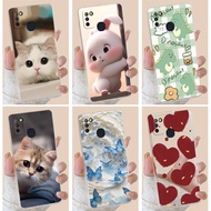 For Infinix Hot 10 Play X688C X688B / 10 Lite X657B Clear Silicone Soft TPU Jelly Casing Cute Rabbit