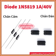 Bag of 10 - 1N5819 - Schottky Diode IN5819 1A/40V DO-41 Pin - Quick Diode 5819, SS14, 1N5819 Pin