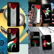 soft black OPPO A73 4G A91 F15 A92 A72 A52 A93 A94 A95 A96 A76 Flag of Palestine phone case
