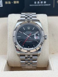 二手 USED  ROLEX 勞力士 DATEJUST 116264 黑色 2005年11月 珠帶 保養證