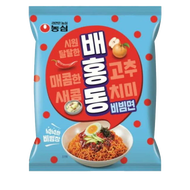 Nongshim นงชิม แบฮงดง บิบิมมยอน (บะหมี่กึ่งสำเร็จรูปรสเผ็ด แบบแห้ง)  BAEHONGDONG BIBIMMYEON 농심 배홍동 비