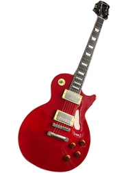 กีต้าร์ไฟฟ้าสำหรับมืออาชีพรุ่น Epiphone Les Paul มาตรฐานสีแดงเปลวไฟเมเปิ้ล