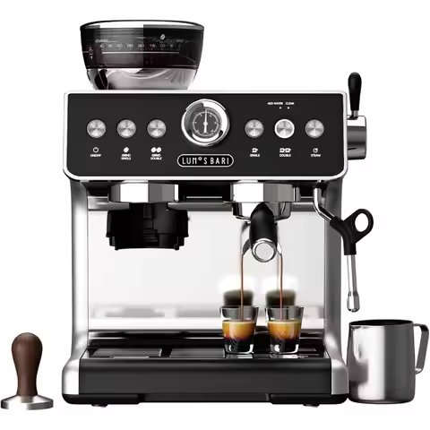 Espresso Machine with Grinder 20 Bar Espresso Machine with Milk Frother Expresso Coffee Machines for