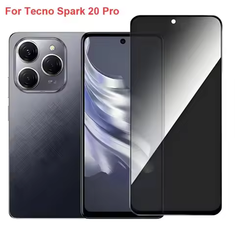 1-3Pcs For Tecno Spark 40 Pro + 30C 30 5G 20 10 ProPrivacy Tempered Glass Screen Protector Compatibl