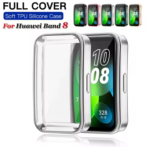 TPU Soft Protective Cover Case For Huawei Band 8 Full Cover Protective Shell Watch Cases For Huawei 