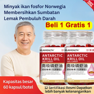 Kapsul Minyak Krill Antartika Astaxanthin Suplemen Omega 3 Mengandung Fosfolipid Baik Untuk Kesehata