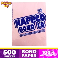 24 Nappco Colored Bond Paper 56 GSM Sub 16 Short  Long , Color Yellow  Pink  Blue