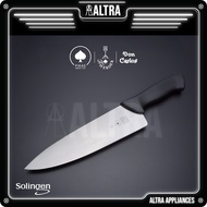 8631-21,00 BLACK [Made in Germany]F. Herder (Solingen Spade Brand) 8 inch Chef Kitchen Knife Black Handle