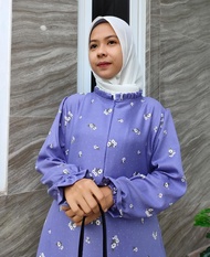 Gamis Widi Shakila Motif Bunga | Dress Dayli Shakila Exklusive | Gamis Wanita Shakila Exklusive Moti