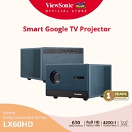 LX60HD - ViewSonic 1080P Smart LED Projector with Built-in Google TV
