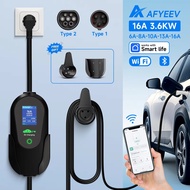 3600w Portable Type 2 Iec62196-2 Ev Charger Type1 Sae J1772 Electric Car Charger Eu Plug Wifi Blueto