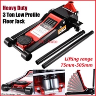 【Limited Offer】 Heavy Duty 3 Ton Floor Jack Hydraulic Floor Jek Kereta Jet Car Vehicle Van 3Ton Jack Stand Mechanic Tool