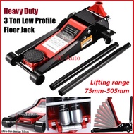 【Heavy Quality】 Heavy Duty 3 Ton Floor Jack Hydraulic Floor Jek Kereta Jet Car Vehicle Van 3Ton Jack