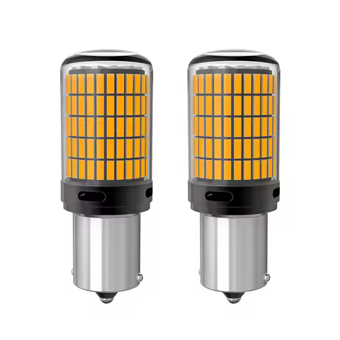 2pcs BA15S P21W BAU15S PY21W 1157 BAY15D P21/5W W21W T25 Front Rear Turn Signal Bulb Canbus Led Ambe