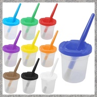 (BIGY) Paint Cups Multicolor Paint Cups Plastic Paint Cups with Lids for Kids Spill Proof Learning C