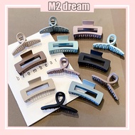 【READY STOCK】Korean Ins Style Hair Clip Simple Temperament Large Size Grip Clip Square Shark Clip Se