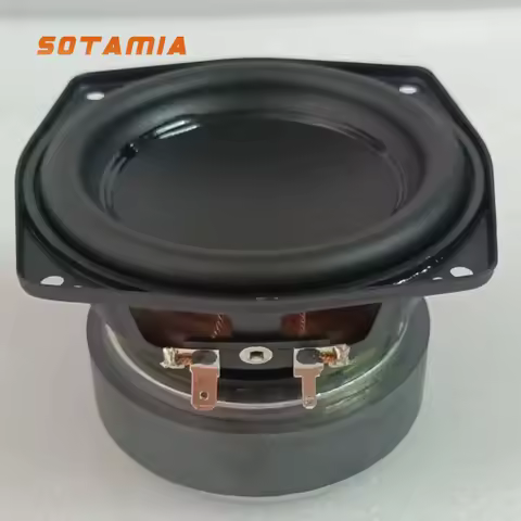 SOTAMIA 1Pcs 4 Inch Subwoofer Audio Speaker 4 Ohm 50W Super Bass Speaker Altavoz HIFI Speaker Booksh