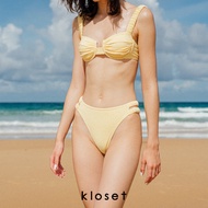 KLOSET High Cut Midi Bikini Set (KK22-SW001) ชุดว่ายน้ำบิกินี่