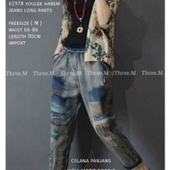 Celana Wanita Import 6197# Youlee harem jeans pjg