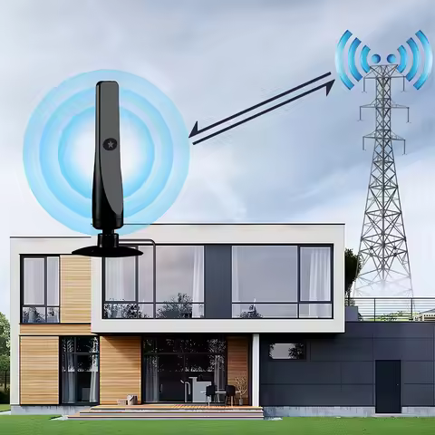 TV Digital Antenna with Signal Booster Portable Antenna Support 4K 1080P Suction Cup TV Antenna Plug