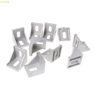 weroyal 10pcs 4040 Fasten Fitting Angle 40x40 L Connector Aluminum Corner Bracket Joint