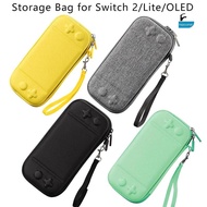 [GIK] For Switch 2 Portable Travel Storage Bag Anti-drop Protection Box Gaming Console Cover Pouch F