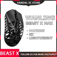 Wang Beast X Max Wlmouse 8K โหมดคู่โลหะผสมแมกนีเซียม Paw3950กำหนดเองเมาส์สำหรับเล่นเกมส์เกมเมอร์น้ำห