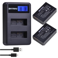 Batmax LP-E12 LPE12 LP E12 Battery  LCD USB Dual Charger for Canon SX70HS  M 100D Kiss X7 Rebel SL1 EOS M10 EOS M50 DSLR o95iv4