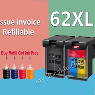 For HP 62 XL HP62XL refillable ink cartridge Compatible for HP 5540 5640 7640 5646 5541 5740 5742 57