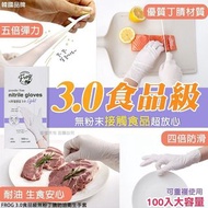 韓國 FROG 3.0 食品級無粉丁腈防油衛生手套(1盒100入)