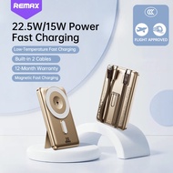 3C Certification REMAX 3 In 1 Magnetic Powerbank Holder Wireless Fast Charger Portable Slim CX-1/2 1
