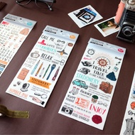 Scratch Stickers Travel Time Series DIY Transfer Decoration CST-279 Decorative Material Little Red B