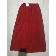 MERAH Preloved red pleated skirt for elementary school, uniform brand/cx316