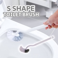 S-Shaped Toilet Brush Long Handle No Dead Corner Cleaning Brush Tool Household Toilet Gap Deep Clean