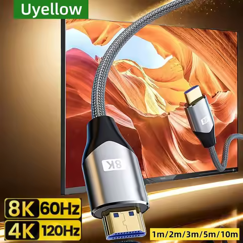 Uyellow HDMI 2.1 Cable Ultra High-speed 8K/60Hz 4K/120Hz for Xiaomi Mi Box PS5 HDMI Splitter Cable H